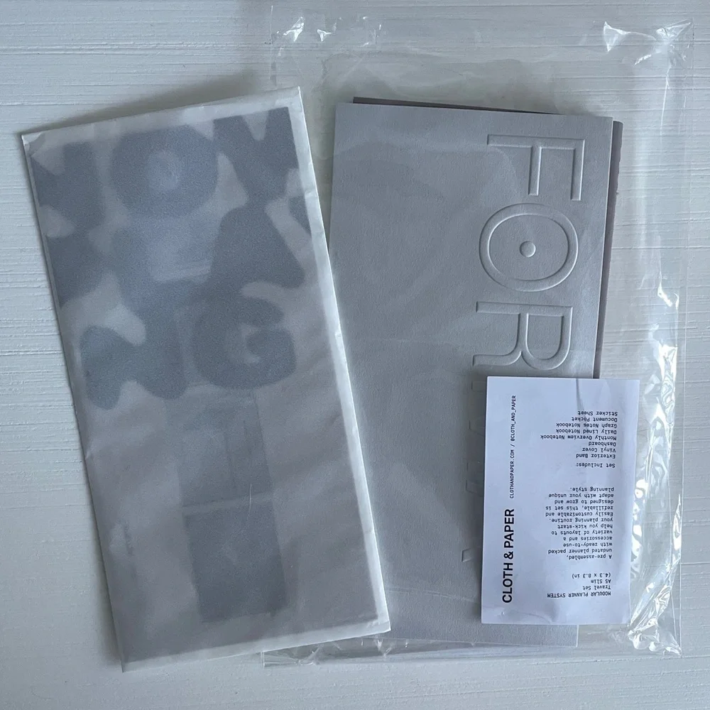 Cloth & Paper A5 Slim Dashboards + Undated Daily Notebook